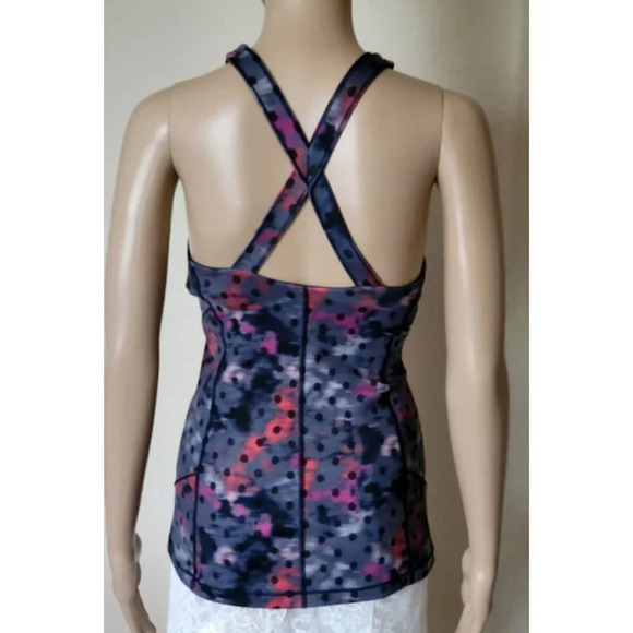 Lululemon Kanto Catch Me Cross Back windy blossom Athletic Tank Top Size 4 - Picture 3 of 5